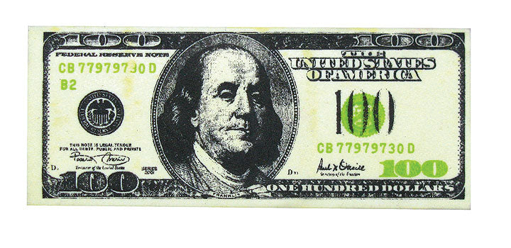 100 Dollar Bill Erasers 10110