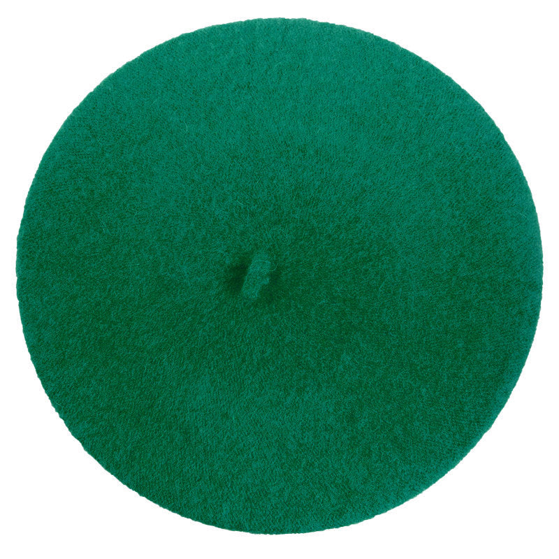 Green Wool Beret 22.5" Standard Adult Size 1360