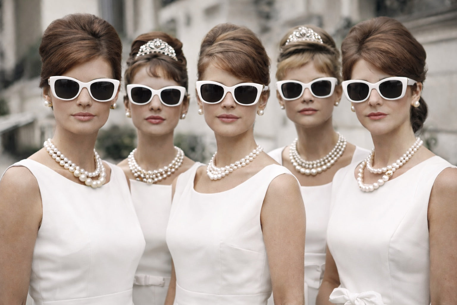 12 PACK  White Jackie Oversized Sunglasses 1139D