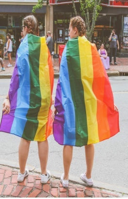 12 PACK  Wearable Rainbow Gay Pride Flags 3' X 5' FT 9102WE