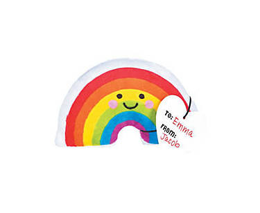 12 PACK  Valentines Plush Rainbow Exchange Gifts 20001