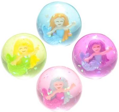 12 PACK 1.75" MERMAID BOUNCING BALLS