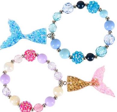 12 PACK 7" MERMAID TAIL BRACELETS M2003