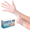 Bulk Vinyl Gloves | 100 PACK Disposable Gloves Powder Free SHIPS TODAY  15035V