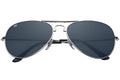 12 PACK  Aviator Sunglasses Silver Frame/Black Mirror Lens Bulk 1104