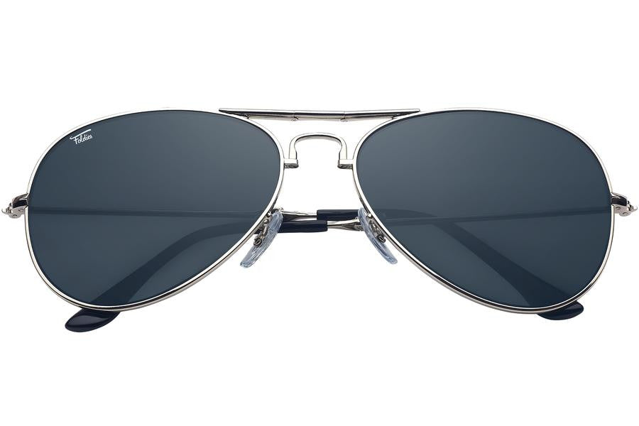 12 PACK  Aviator Sunglasses Silver Frame/Black Mirror Lens Bulk 1104